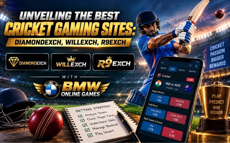 UNVEILING THE BEST CRICKET GAMING SITES: DIAMONDEXCH, WILLEXCH, R9EXCH...