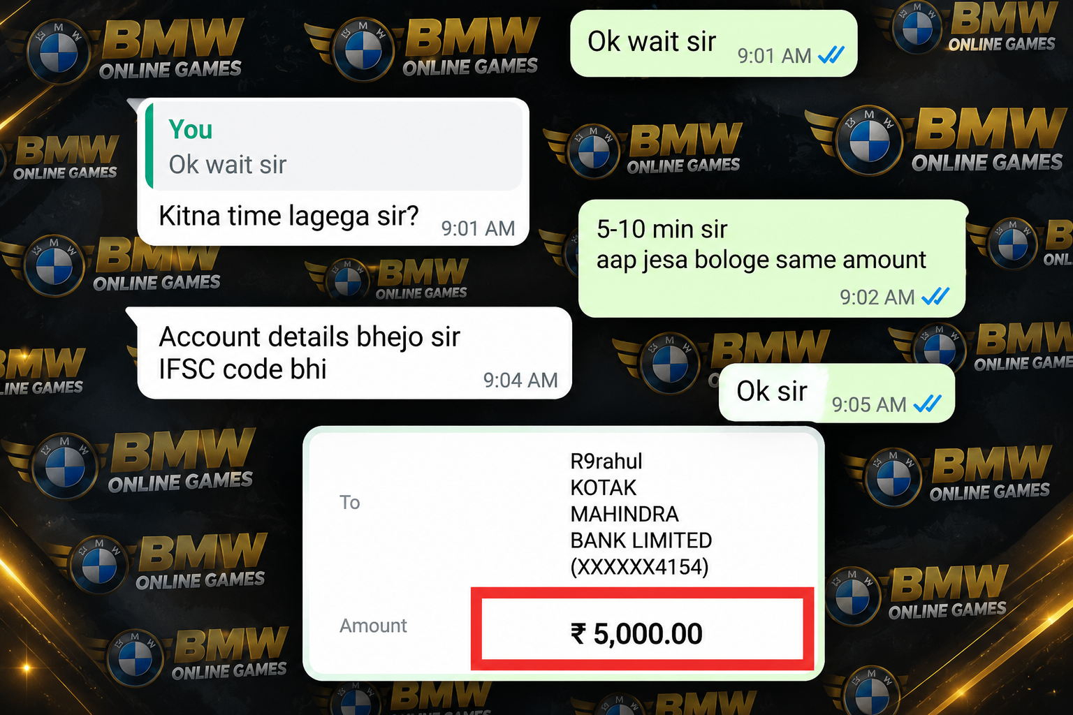BMW Online Games Guarantee